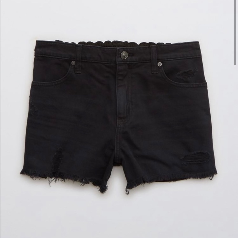 Aerie Daydream Denim Short Black size Small
